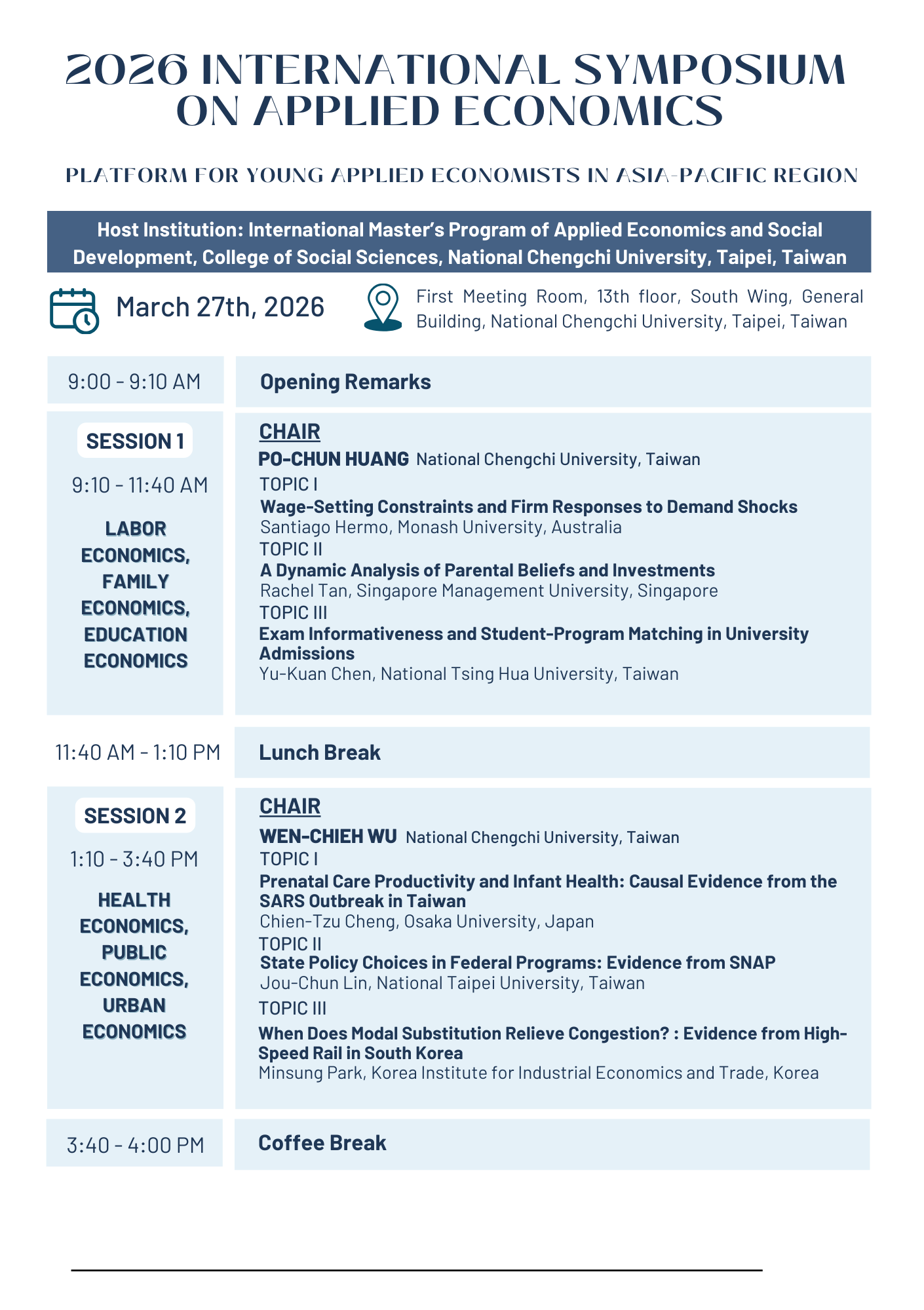 2026 International Symposium on Applied Economics